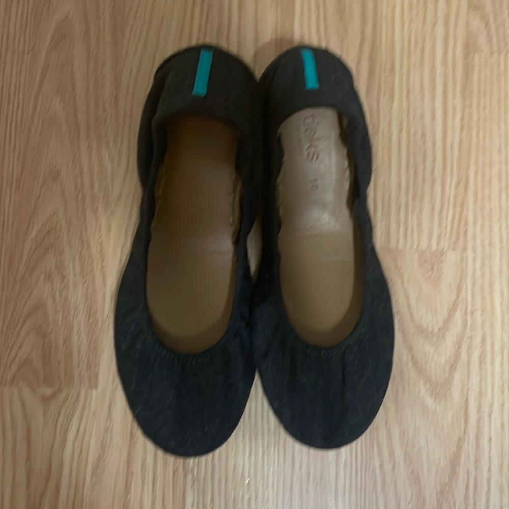 Tieks size 10 wool dark grey